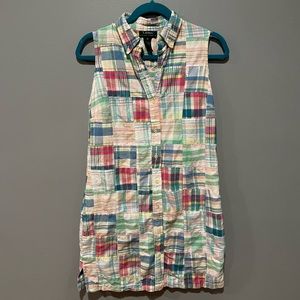 Vintage Ralph Lauren plaid shirt dress size M